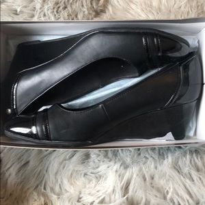 Black Wedge Heels